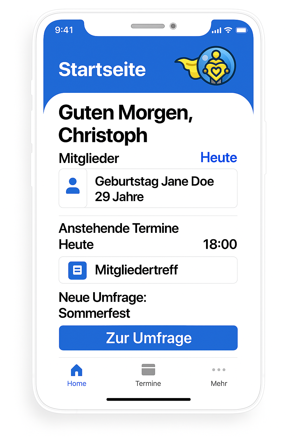 App Home Screen